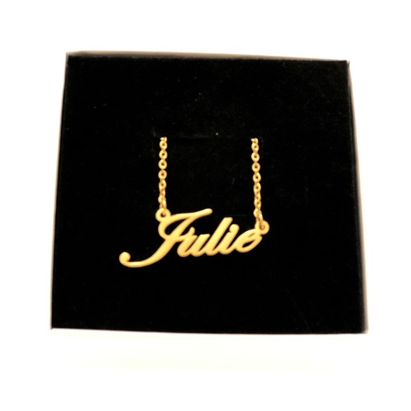 Dessy Adoye Jewelry - 14K Gold Plated Name Necklace - Julie Dessy Adoye Jewelry - 14K Gold Plated Name Necklace - Julie